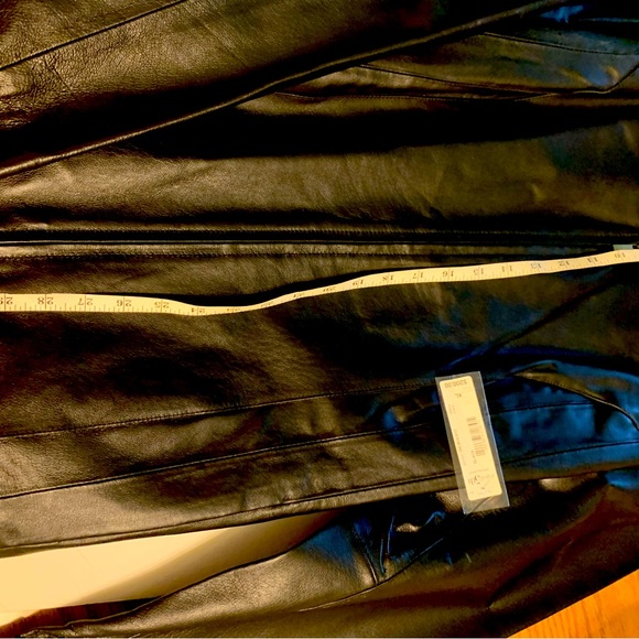 Black leather jacket size extra large East 5th by JCPenney - Picture 3 of 5